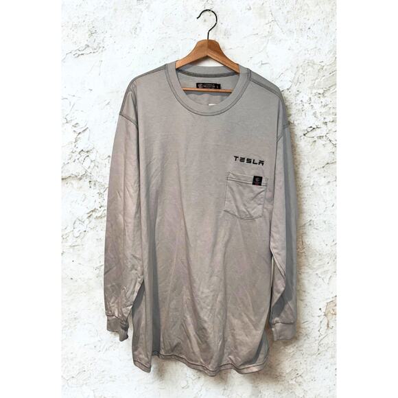 Tyndale Tesla Work Shirt NWT 2X Gray Arc Rated Flame Resistant USA - Picture 4 of 10